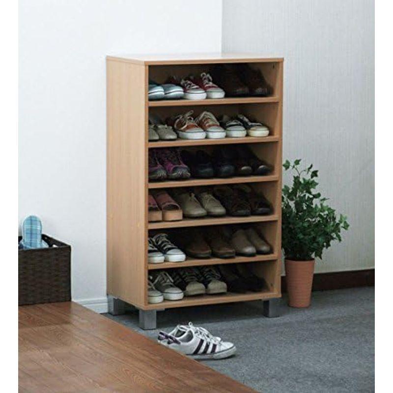 ワンドアW45　シューズボックス（NA)　幅４５ｃｍ クロシオ ワンドアシューズボックスW45 ナチュラル 幅45cm 12足