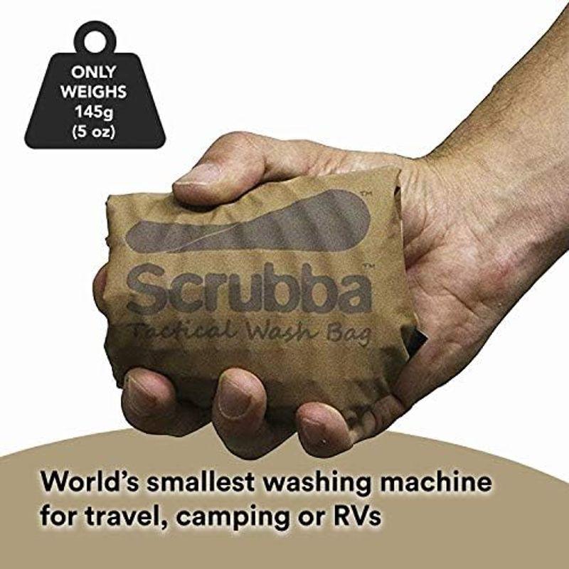 旅行用品・旅行小物 ブラウン 旅行用洗濯袋 Scrubba Washbag スクラバ ウォッシュバッグ 便利トラベルグッズ キャンプ 携帯用洗濯袋｜saikou2021｜02