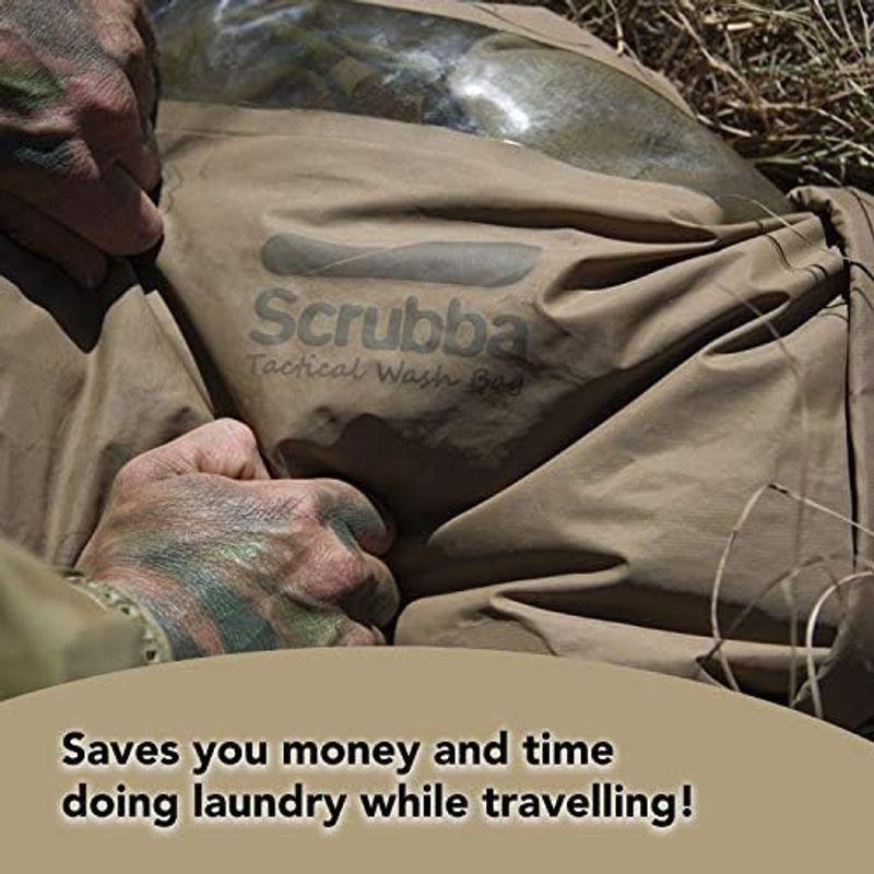 旅行用品・旅行小物 ブラウン 旅行用洗濯袋 Scrubba Washbag スクラバ ウォッシュバッグ 便利トラベルグッズ キャンプ 携帯用洗濯袋｜saikou2021｜03