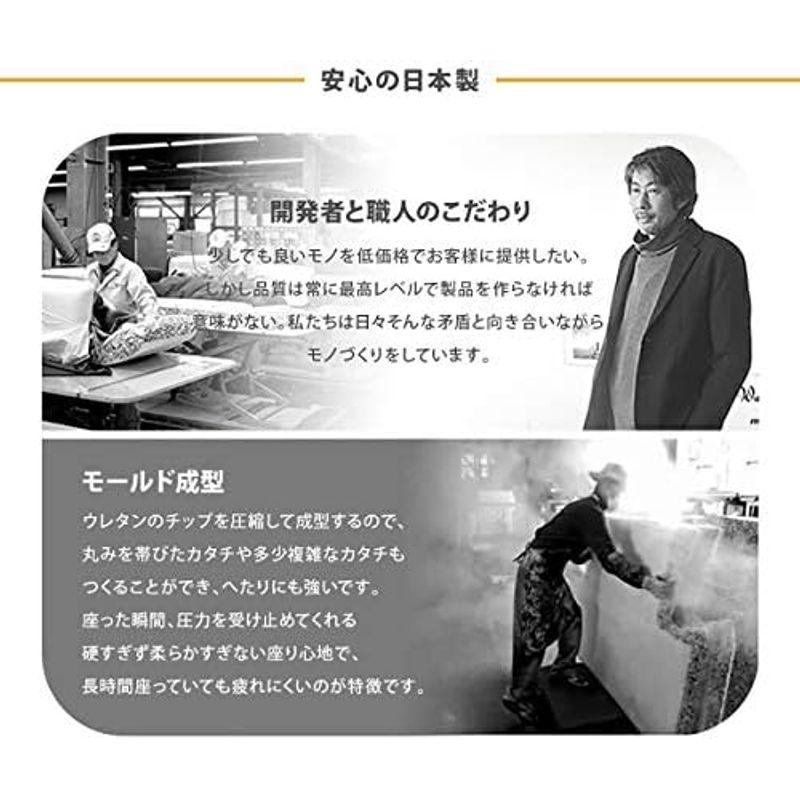 JUKA ジュカ 日本製 座椅子 ヘッドリクライニング ポケットコイル 14段ギア ダリアンブラウン A1120pr-640BR｜saikou2021｜09
