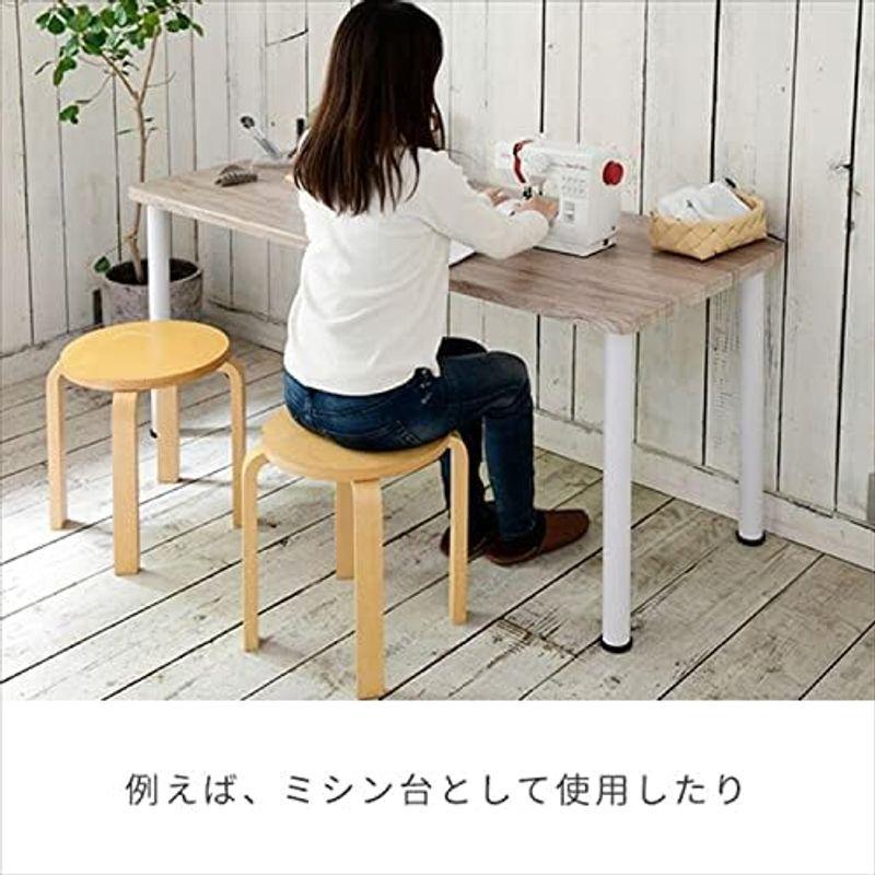 山善 組合せフリーテーブル用天板 (150×60) ブラウン(木目調) AMDT-1560(ABR)｜saikou2021｜05