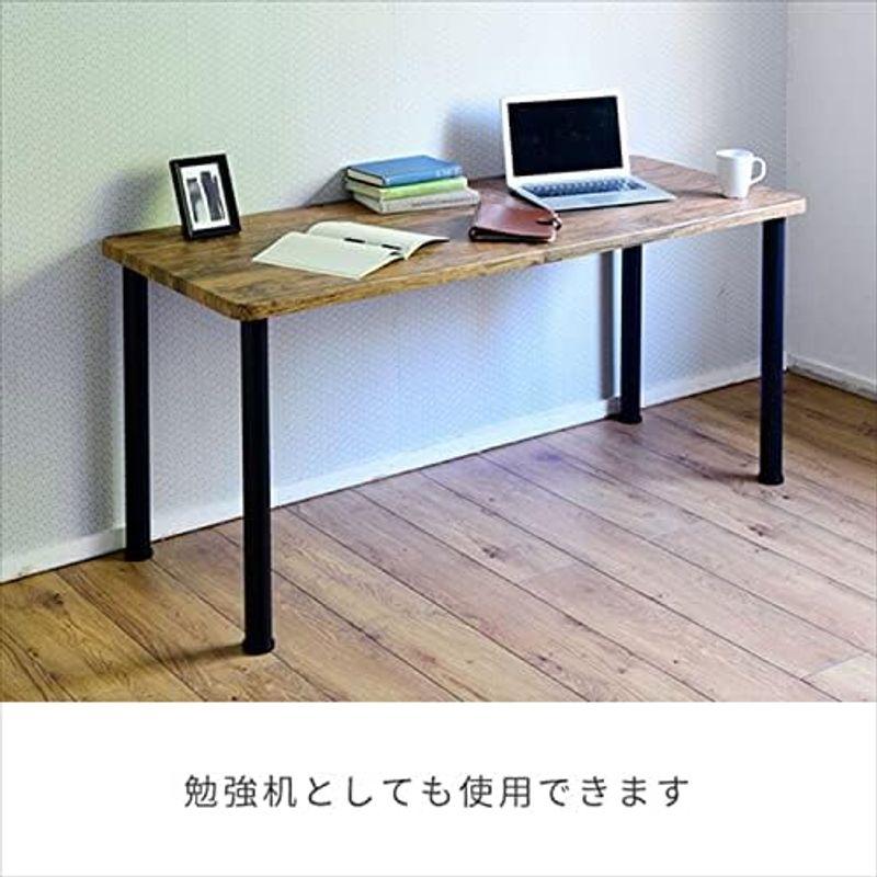 山善 組合せフリーテーブル用天板 (150×60) ブラウン(木目調) AMDT-1560(ABR)｜saikou2021｜10