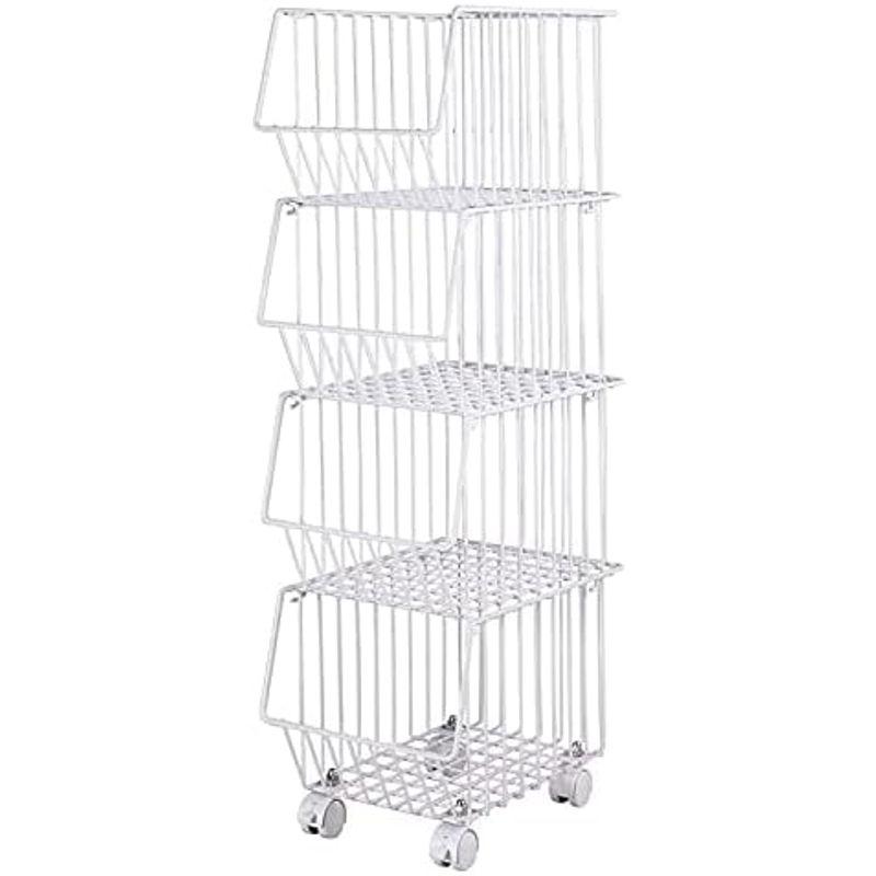 【特価商品】下村企販 キッチンスタッキングバスケット 4段 黒 25.5×31. Amazon.co.jp: 下村企販 キッチンスタッキングバスケット 4段 黒