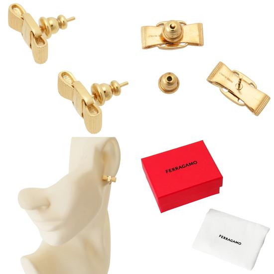 [FERRAGAMO]Vara Bow ピアス FERRAGAMO フェラガモ ピアス VARA BOW EARRING 76-0546 998984