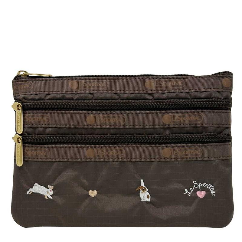 ポーチ LeSportsac（レスポートサック） 並行輸入品 3ZIP ポーチ 7158 HD84
