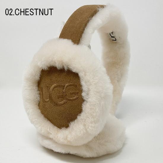 UGG（アグ） 並行輸入品 イヤーマフ シープスキン エンブロイダリー
