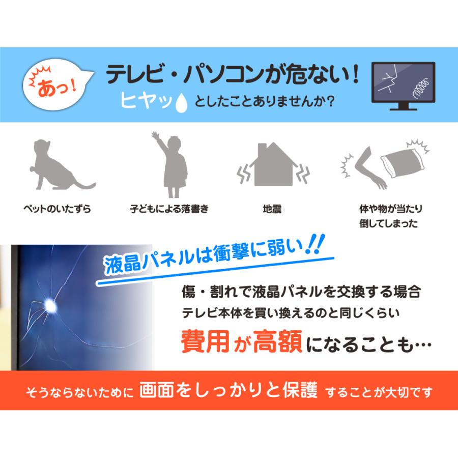 50インチ対応 テレビ液晶画面保護パネル 目に優しいブルーライトカット
