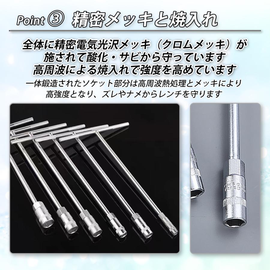 T型ボックスレンチ Tレンチ ボックスレンチ T型 ソケットレンチ T型