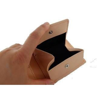 コードバン 本ヌメ革　BOX型小銭入れ付二つ折り財布/札入れ メンズ |  | 04