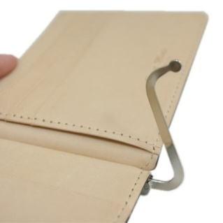 コードバン(馬尻革) 本ヌメ革(牛革)　レザーマネークリップ/札入れ メンズ 二つ折り財布 |  | 10