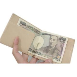コードバン(馬尻革) 本ヌメ革(牛革)　レザーマネークリップ/札入れ メンズ 二つ折り財布 |  | 11