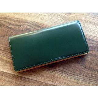 コードバン(馬尻革)×本ヌメ革　長財布（小銭入れ無し）/札入れ メンズ |  | 18