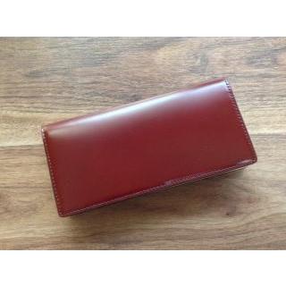 コードバン(馬尻革)×本ヌメ革 長財布(小銭入れ無し)/札入れ コードバン(馬尻革)×本ヌメ革 長財布(小銭入れ無し)/札入れ