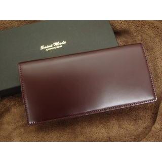 コードバン(馬尻革)×本ヌメ革 長財布(小銭入れ無し)/札入れ コードバン(馬尻革)×本ヌメ革 長財布(小銭入れ無し)/札入れ