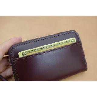 コードバン(馬尻革)×本ヌメ革(牛革)　ラウンドファスナー小銭入/財布 メンズ |  | 09