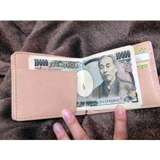 【Saint Mode CORDOVAN】財布　マネークリップ(薄型財布)/コードバン(馬尻革)×本ヌメ革　BOX型小銭入れ付札ばさみ |  | 12