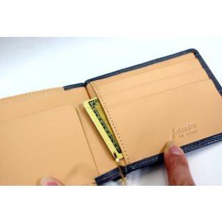 牛革 札入れ/ BOX型小銭入付マネークリップ 札ばさみ 札バサミ/財布 メンズ 二つ折り 得トク0706 |  | 02