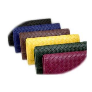 牛革 札入れ/メッシュ/イントレチャート/外ファスナー小銭入れ付長財布(アコーディオン ジャバラ)/レディース 得トク0706 |  | 01