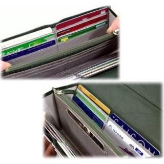 牛革 札入れ/メッシュ/イントレチャート/外ファスナー小銭入れ付長財布(アコーディオン ジャバラ)/レディース 得トク0706 |  | 04