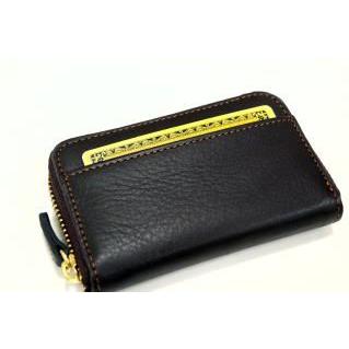 ヌメシボ革　ラウンドファスナー小銭入/牛革 財布 メンズ 得トク0706 |  | 01