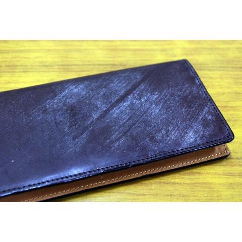長財布/英国トーマス社製ブライドルレザー×ヌメ革長財布(ファスナー小銭入れ無し) 得トク0706 |  | 04