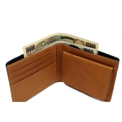 二つ折り財布/英国トーマス社製ブライドルレザー×ヌメ革二つ折り財布(ボックス型小銭入れ付) 得トク0706 |  | 04