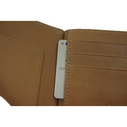 マネークリップ/英国トーマス社製ブライドルレザー×ヌメ革