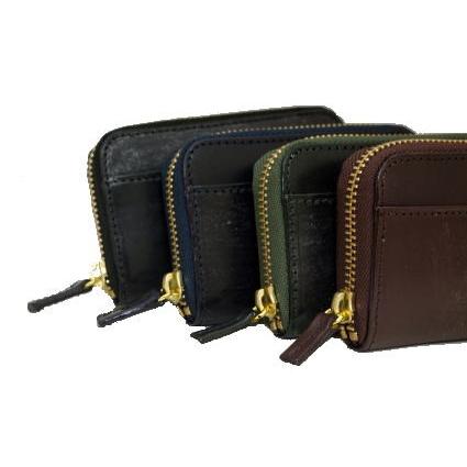 ラウンドファスナー小銭入/英国トーマス社製ブライドルレザー×ヌメ革コインケース(ラウンドファスナータイプ) 得トク0706 |  | 01