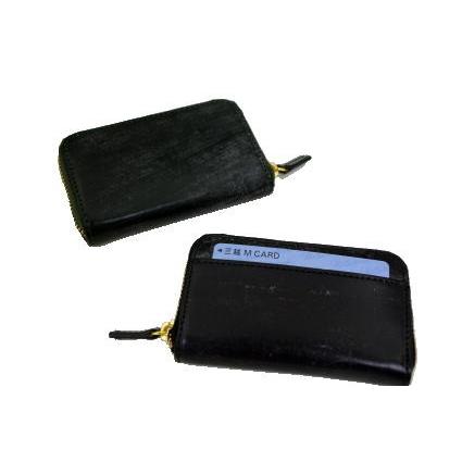 ラウンドファスナー小銭入/英国トーマス社製ブライドルレザー×ヌメ革コインケース(ラウンドファスナータイプ) 得トク0706 |  | 03