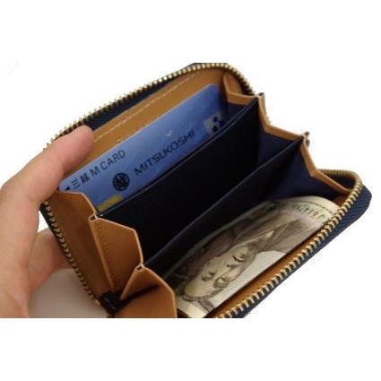 ラウンドファスナー小銭入/英国トーマス社製ブライドルレザー×ヌメ革コインケース(ラウンドファスナータイプ) 得トク0706 |  | 04