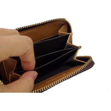 ラウンドファスナー小銭入/英国トーマス社製ブライドルレザー×ヌメ革コインケース(ラウンドファスナータイプ) 得トク0706 |  | 05