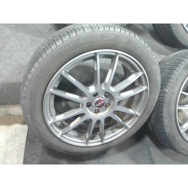 205/50R17 中古 RAYS 57エクストリーム アルミホイール 4本セット 17インチ 5穴 100 +65 ハブ径ф50 2018年製｜saintparts｜05