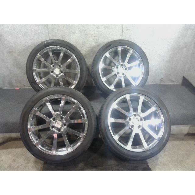 中古 ウェッズ WEDS ZEA 19インチ 8J +48 PCD114.3 245/45ZR19 タイヤ  