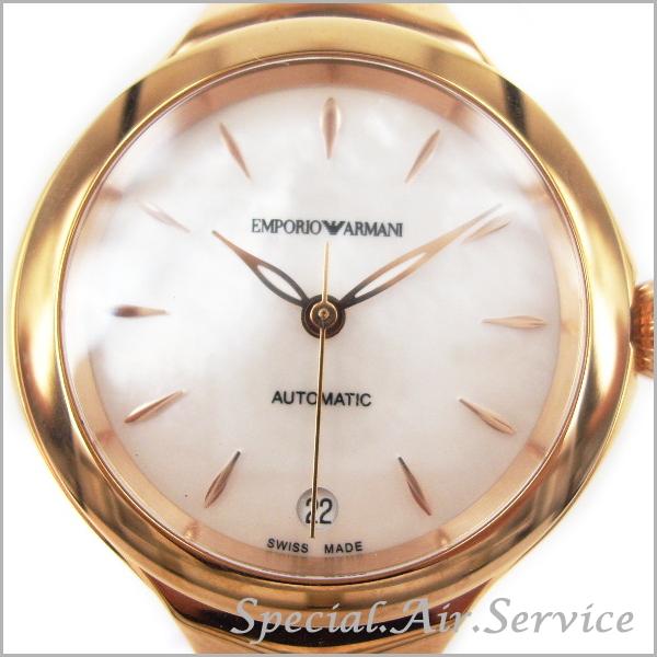 EMPORIO ARMANI エンポリオ アルマーニ レディース腕時計 FLUID DECO 自動巻き ホワイト×ローズゴールド ARS8206｜sairs-shopping｜02