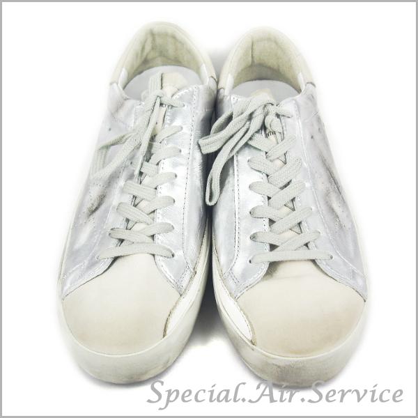 GOLDEN GOOSE（ゴールデングース） メンズスニーカー SUPERSTAR SILVER 