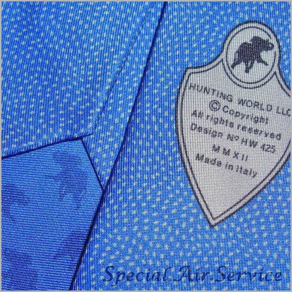 HUNTING WORLD ハンティングワールド ネクタイ プリント シルク ドット