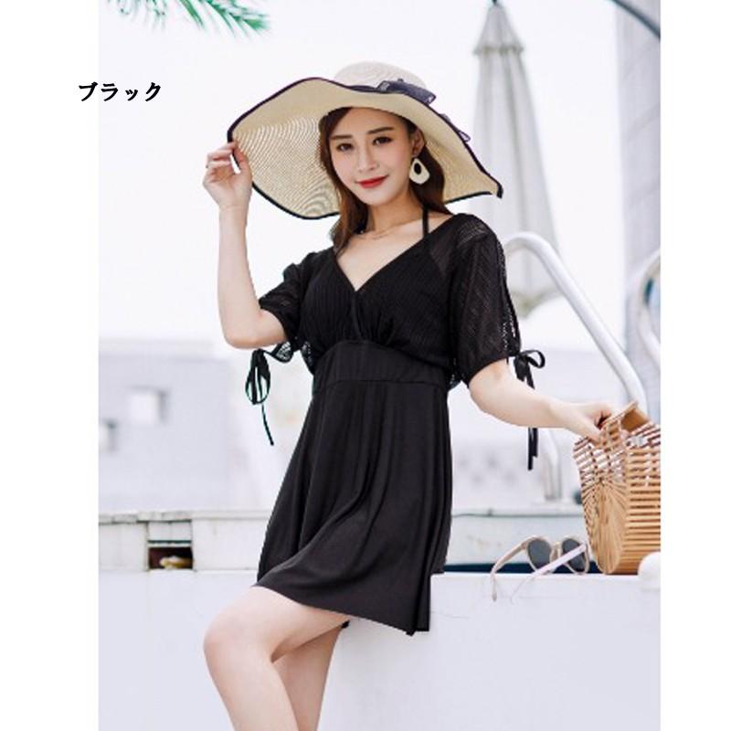 水着セット ワンピース ラッシュガードセット レディース フリーサイズ インナー パッド付 ママ マダム 体型カバー シニア 水着 M L Xl Mizp 01 Mizp 01 Joliejoie 通販 Yahoo ショッピング