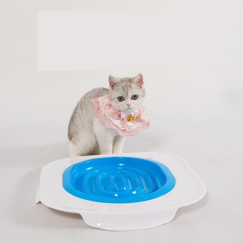 おまるdeキャット　猫トイレ Amazon | おまる de キャット ブルー×6個 | リチェルペット