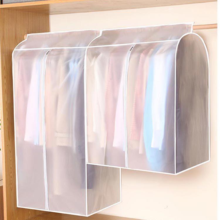 専門店衣類カバー 洋服カバー 防虫 ワンピース ジャケット 収納 ケース ラック シャツ ジーンズ パンツ 半透明 ドレス 収納袋 スーツ コート 衣替え 衣類カバー 底付き 洋服カバー 衣類収納ケース 半透明 衣類カバー 110cm 2点 セット