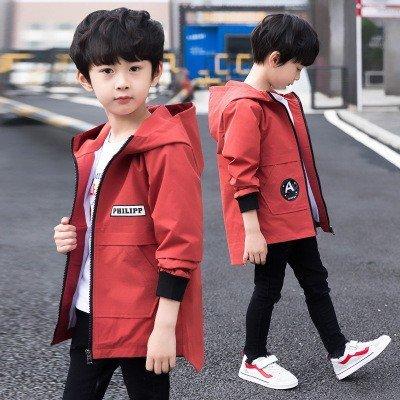 ブレーカー トレンチコート キッズ 男の子 アウター 子供服 ジップアップ パーカー マウンテンパーカー ロングジャケット ブルゾン ジャンパー 防 数量限定