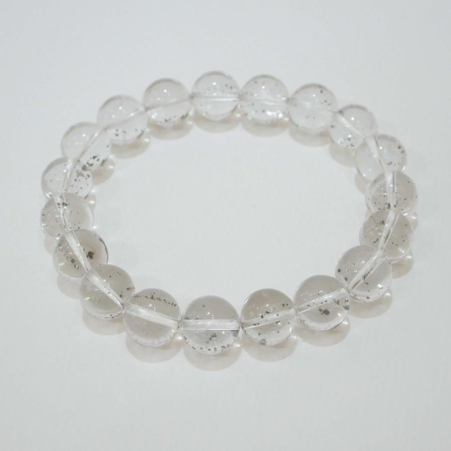 98%OFF!】 パイライトインクォーツの10mmビーズブレスレット