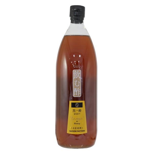 セゾンファクトリー 飲む酢 黒酢はちみつ 1000ml | 