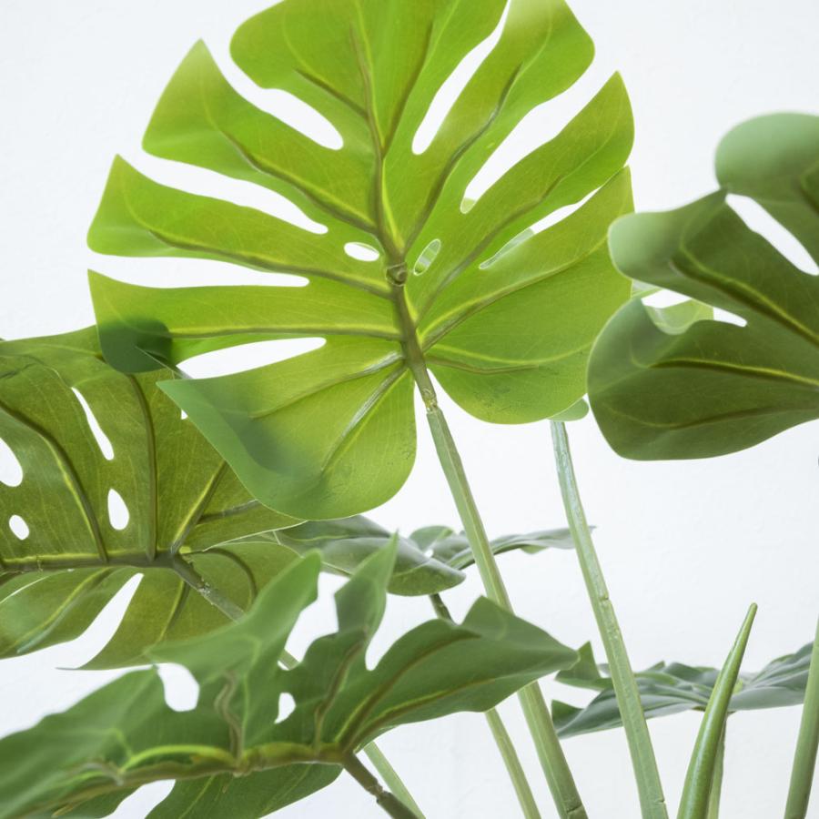 人工観葉植物 フェイクグリーン モンステラ プラ鉢ロングポット 高さ