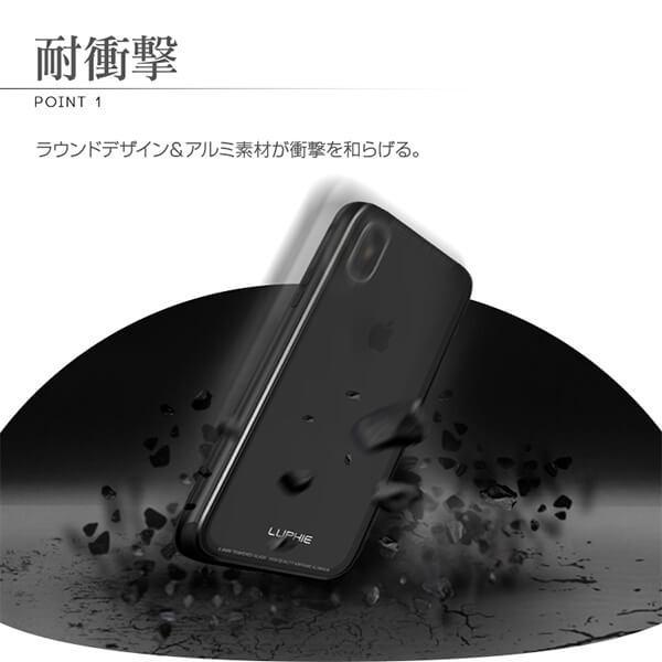 送料無料 スマホケース バンパー iPhoneXS iPhoneX iPhone8 Plus iPhone8 ケース 硬度9Hガラス スマホカバー 携帯ケース｜saitenchi｜02