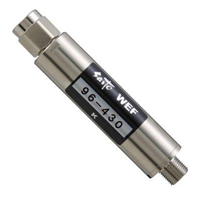 WEF-(096-430)K　VHF帯域（96〜430MHz）阻止 ワイドエリミネイトフィルター [通過：FM帯・UHF帯]