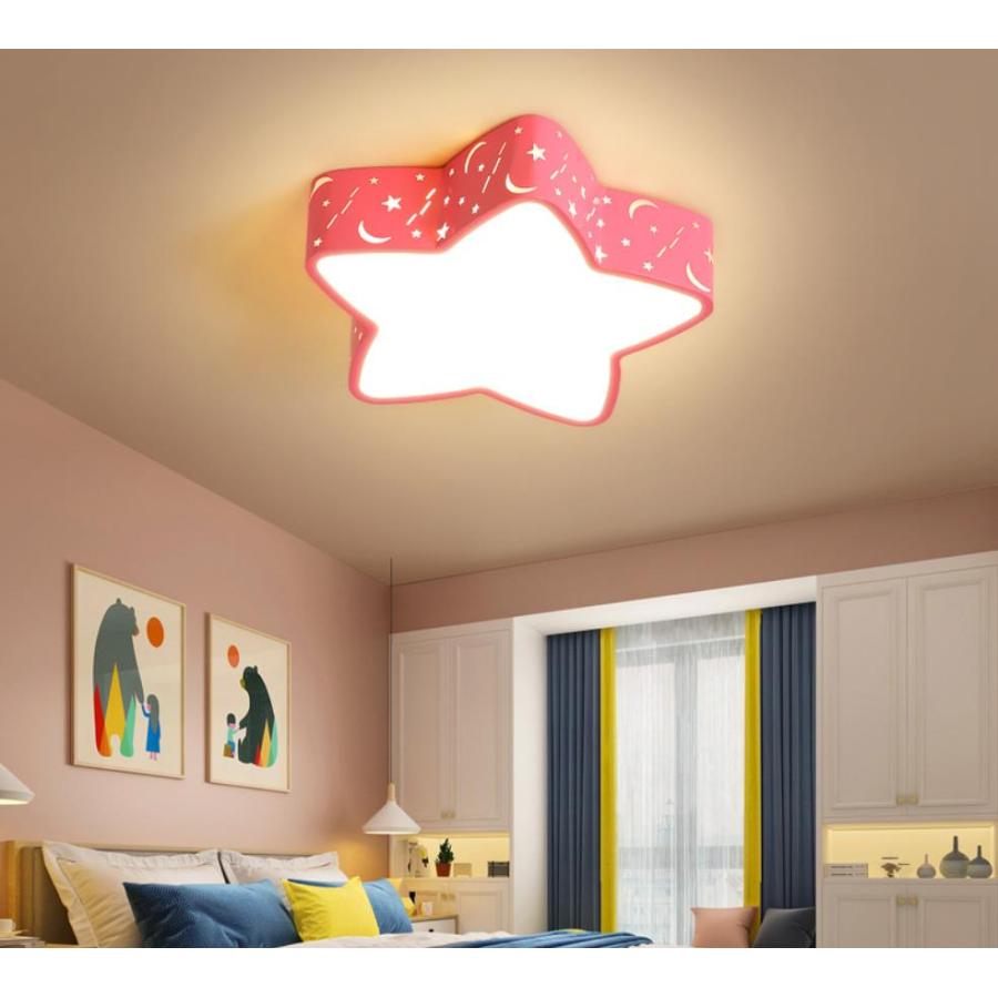 シーリングライト 星型デザイン 無段階調光調色タイプ 暖色・冷色 調光