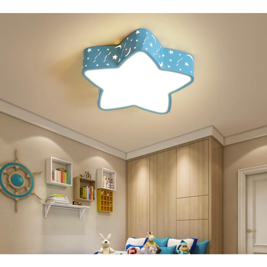 シーリングライト 星型デザイン 無段階調光調色タイプ 暖色・冷色 調光