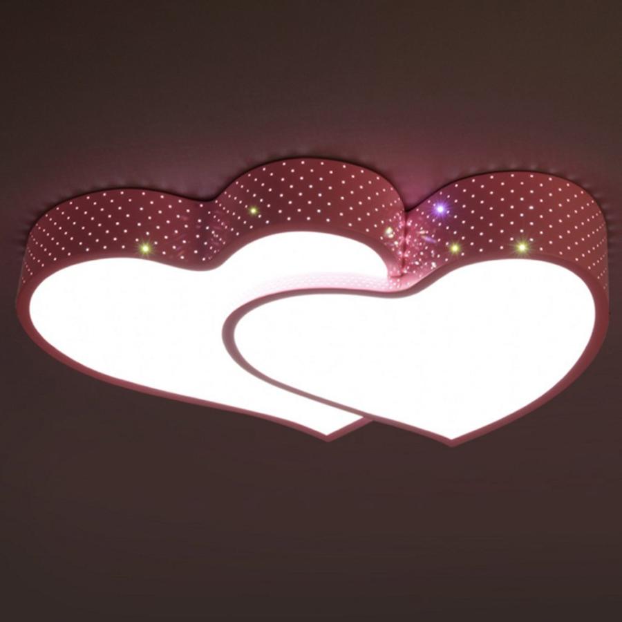 シーリングランプ ハートデザイン 工事不要 無段階調光調色タイプ