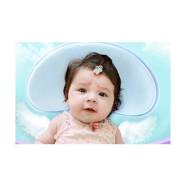 送料無料 ベビーまくら 月形 快眠 ベビー枕 ドーナツ枕