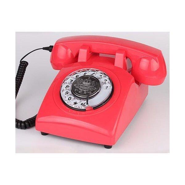 2955円 パーティを彩るご馳走や 特価 送料無料 電話機 レトロ 親機 固定電話 置物 おしゃれ 回す インテリア プレゼント 装飾